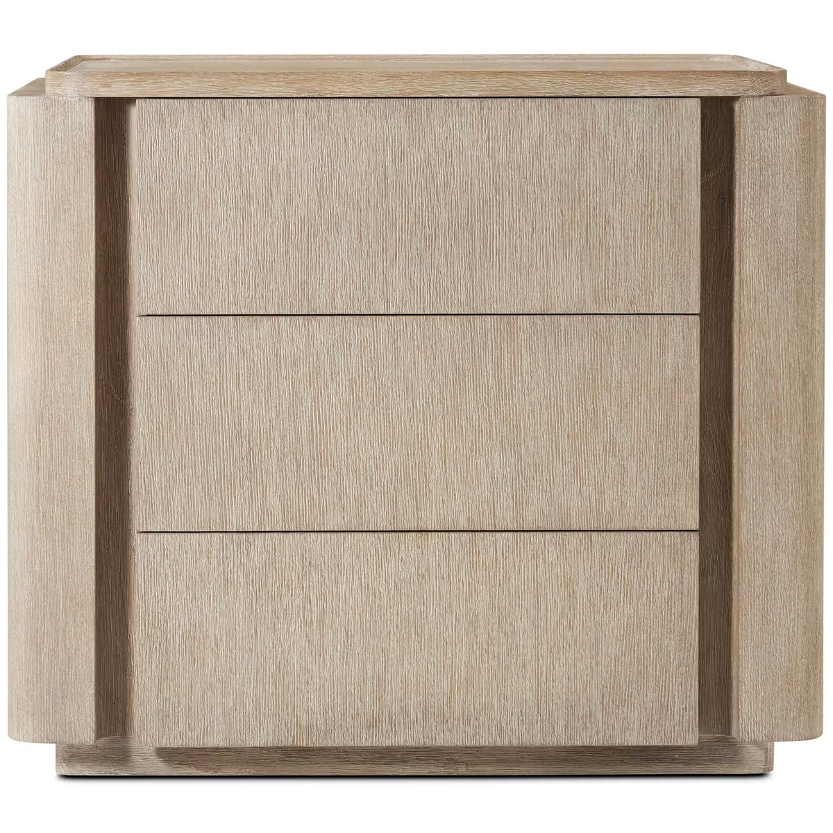 Repose Closed Bedside Table – Grey Oak