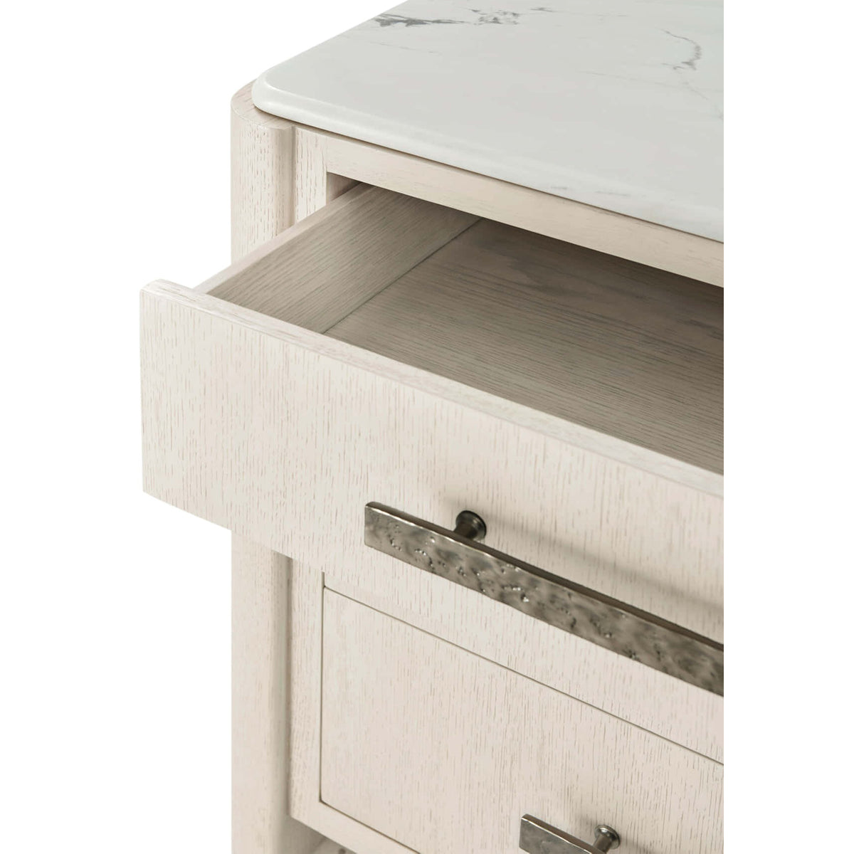 Essence Three Drawer Bedside Table – Opal