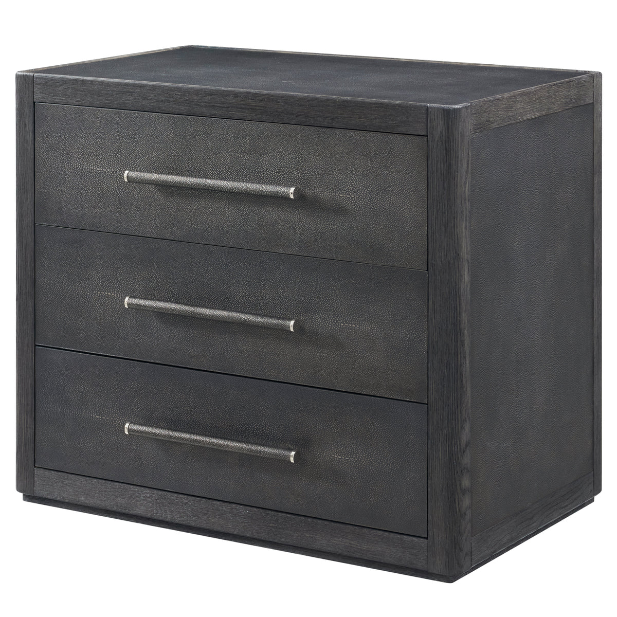 Maxwell 3-Drawer Bedside Table II – Dark