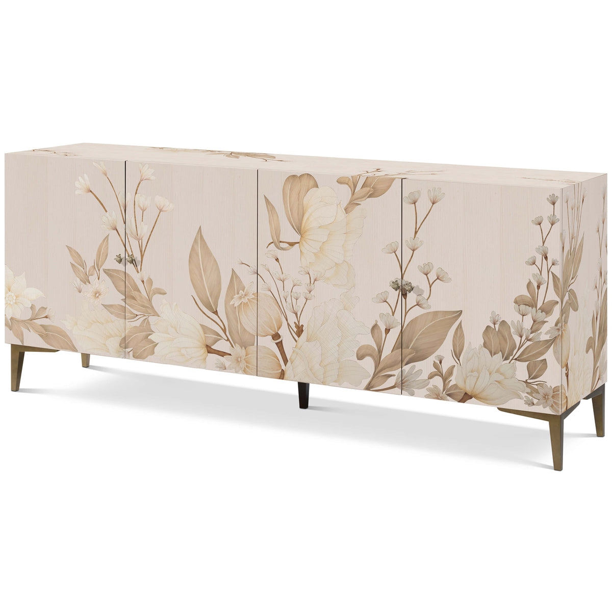 Bouquet 4 Door Sideboard – Buttercream