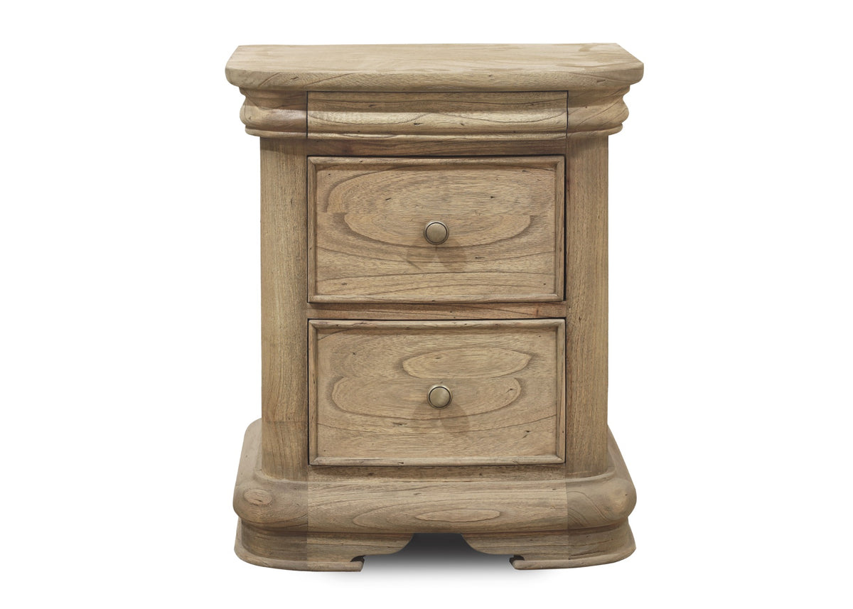 Fulbrook Oak 3 Drawer Bedside Table