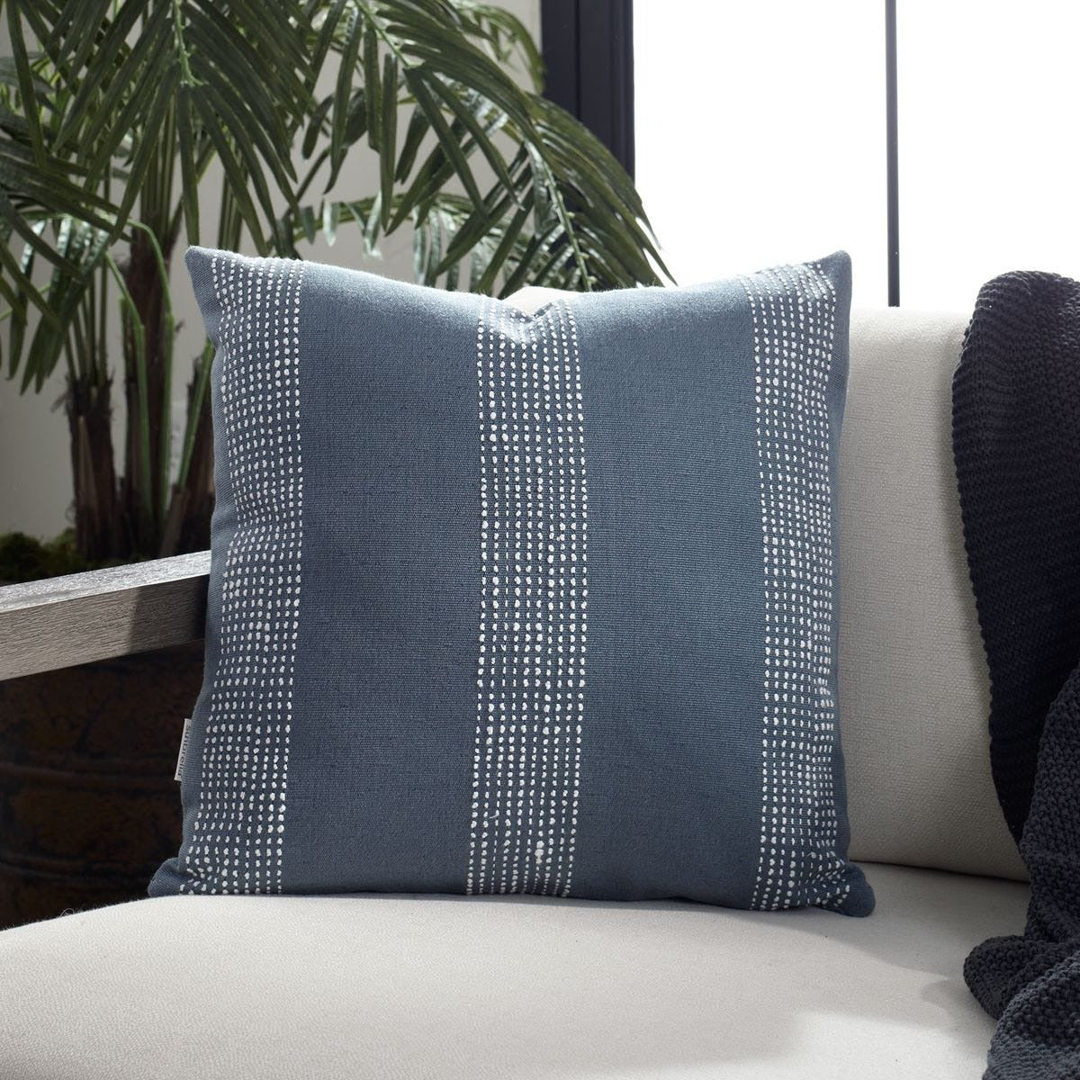 Caper Outdoor Cushion – Slate Blue