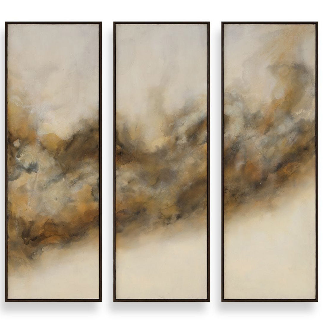 Smoke Break Hand Painted Modern Art – Set of 3