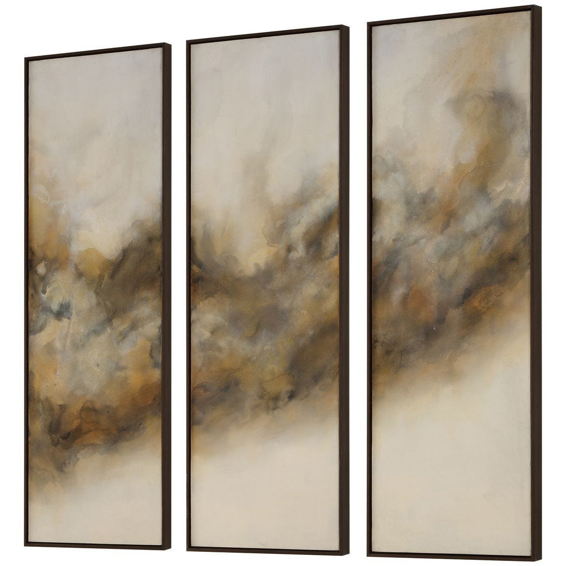 Smoke Break Hand Painted Modern Art – Set of 3