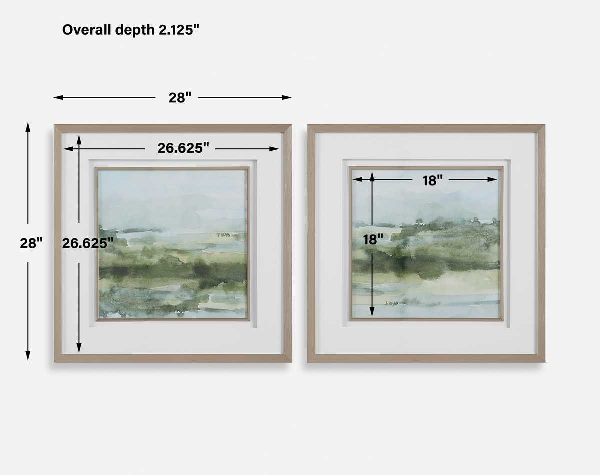 Soft Sage Framed Prints – Set of 2