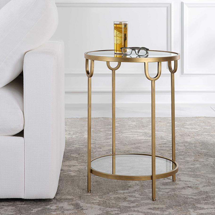 Ula Side Table – Brass