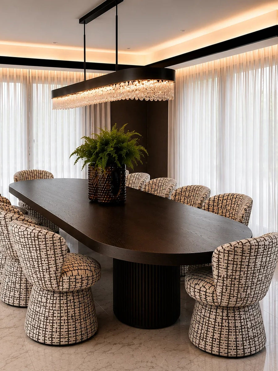 Conpanna Living — designer dining area with a four-metre dining table
