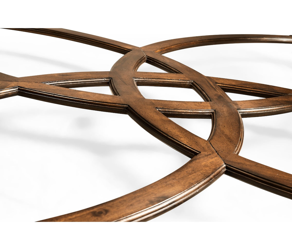Large Square Coffee Table – Oyster, Églomisé Top