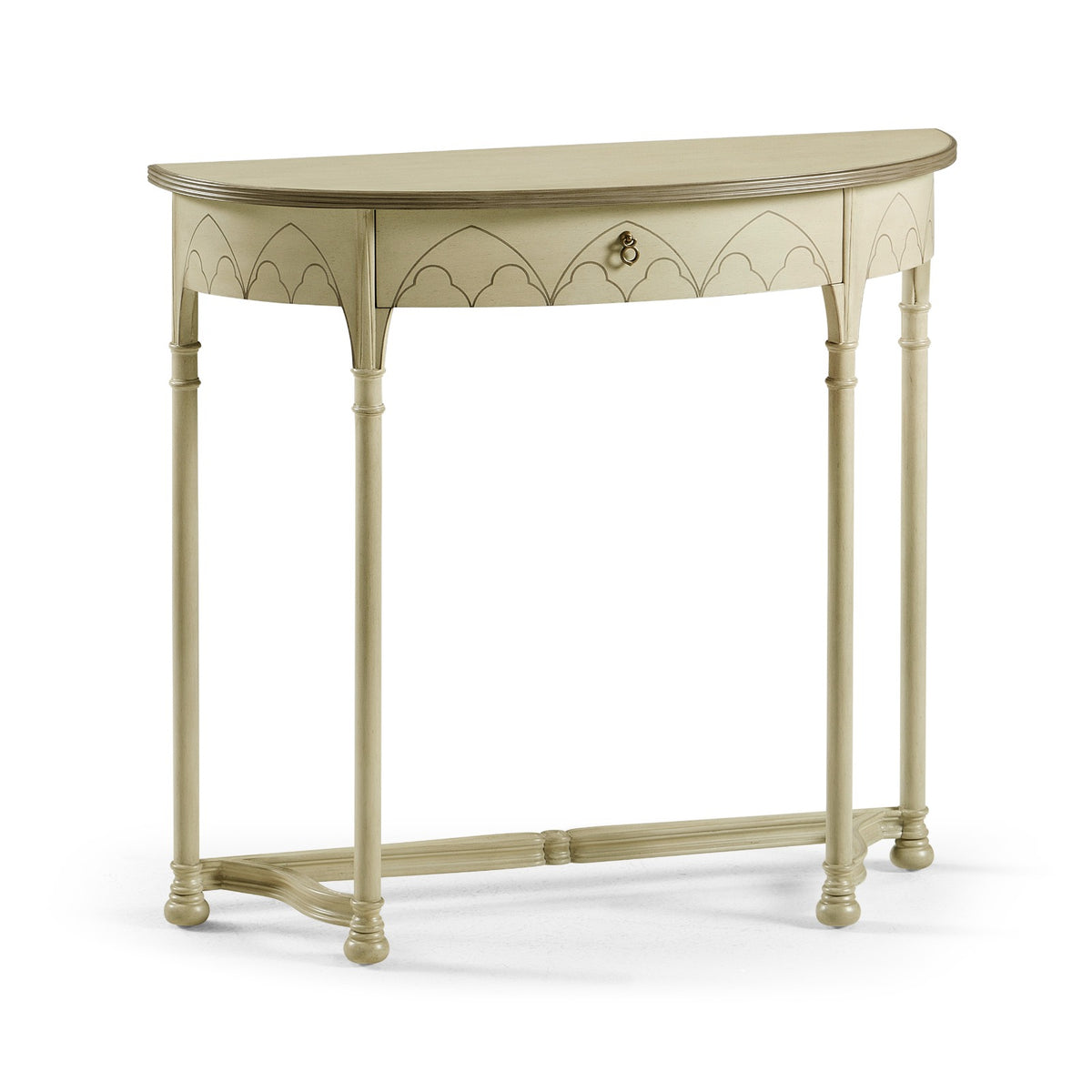 Streamer Gothic Painted Console Table