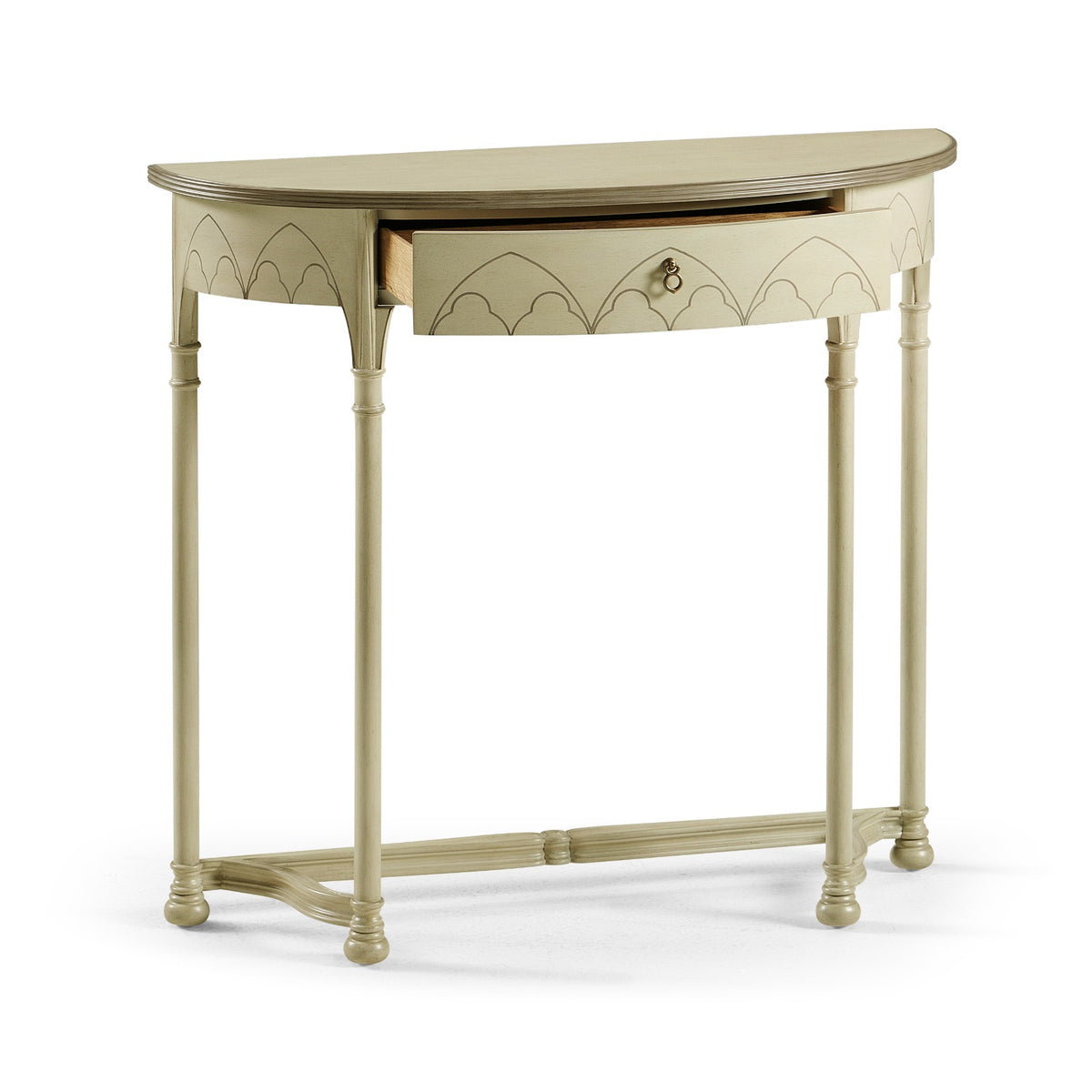 Streamer Gothic Painted Console Table