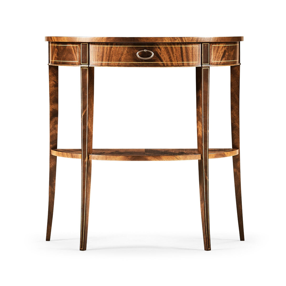 Boxwood Stringing Demilune Console