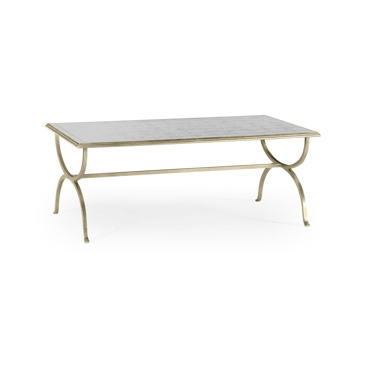 Hourglass Coffee Table – Silver Eglomise