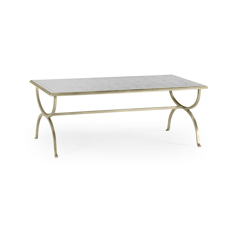 Hourglass Coffee Table – Silver Eglomise