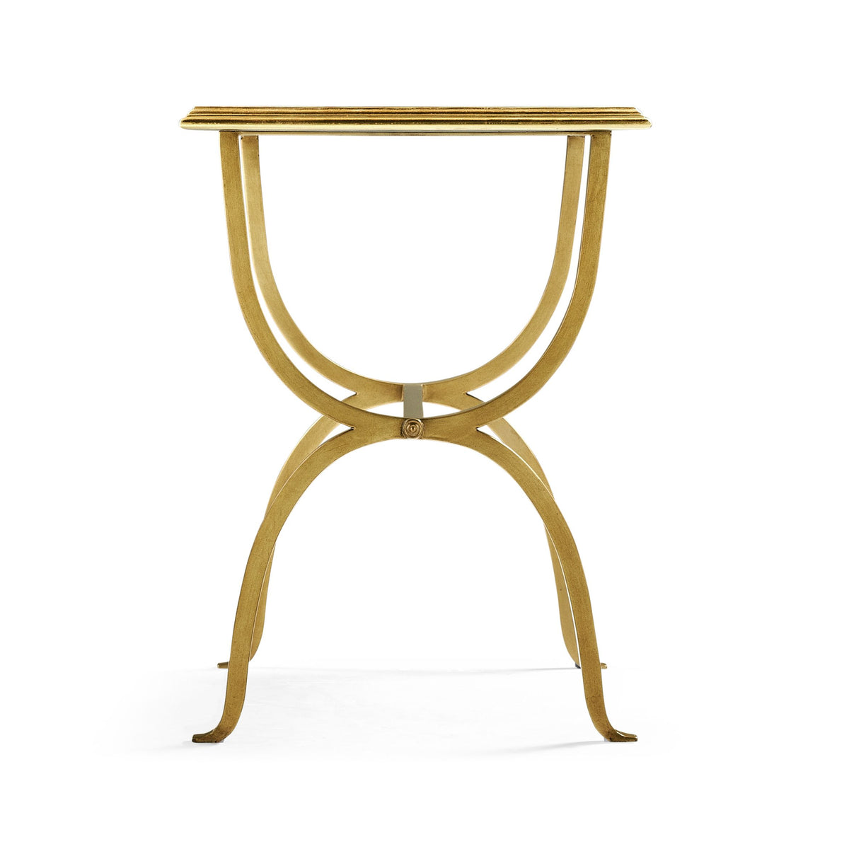 Horseshoe Side Table – Gilded