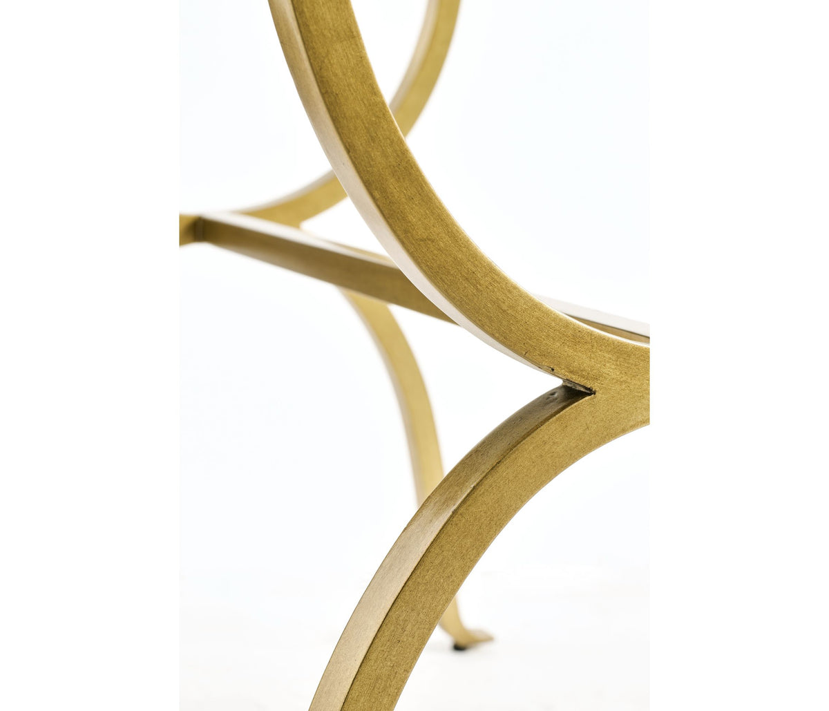 Horseshoe Side Table – Gilded
