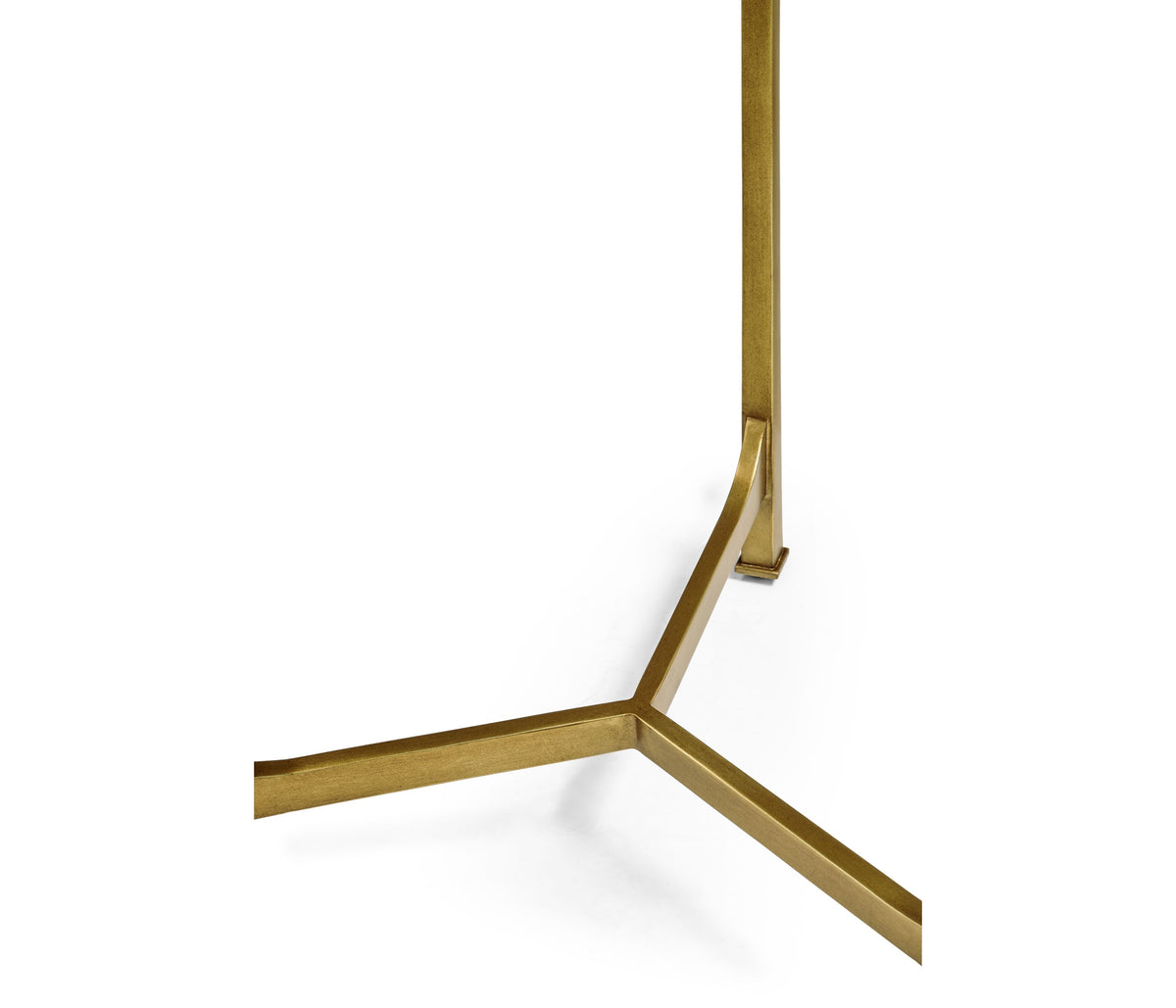 Round Eglomise End Table – Gilded