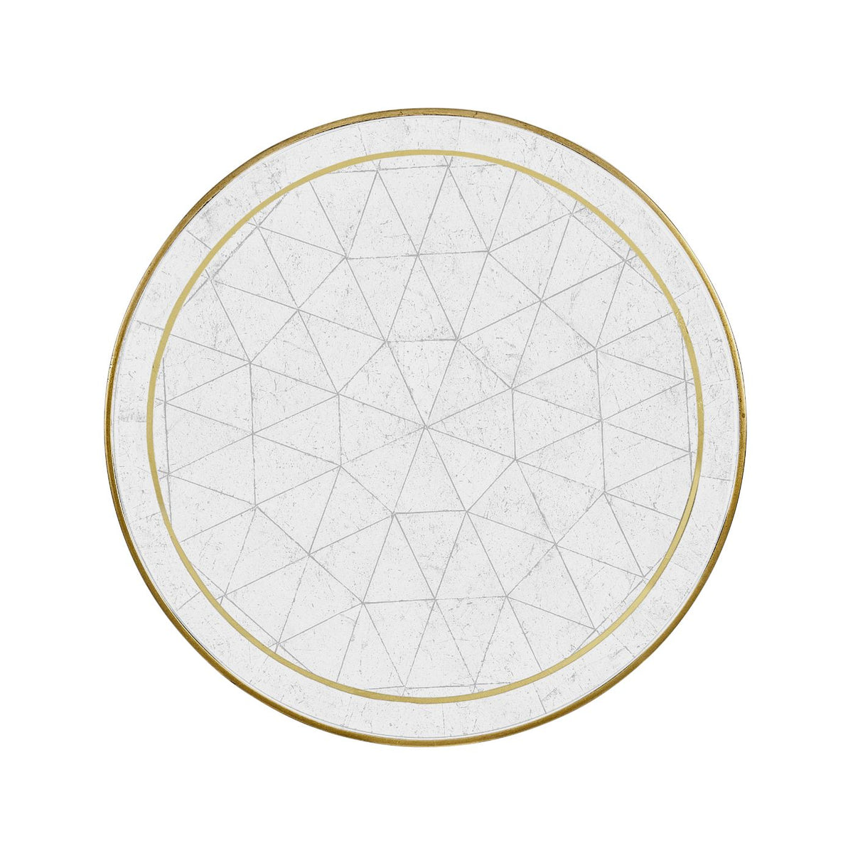 Round Accent Table Contemporary – Gilded