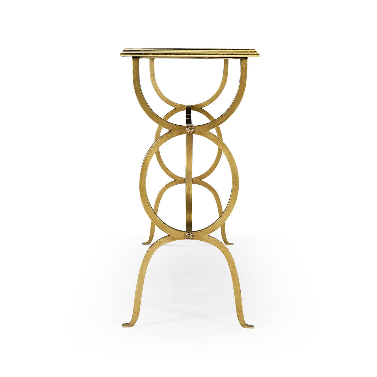 Circles Console Table – Gilded Iron
