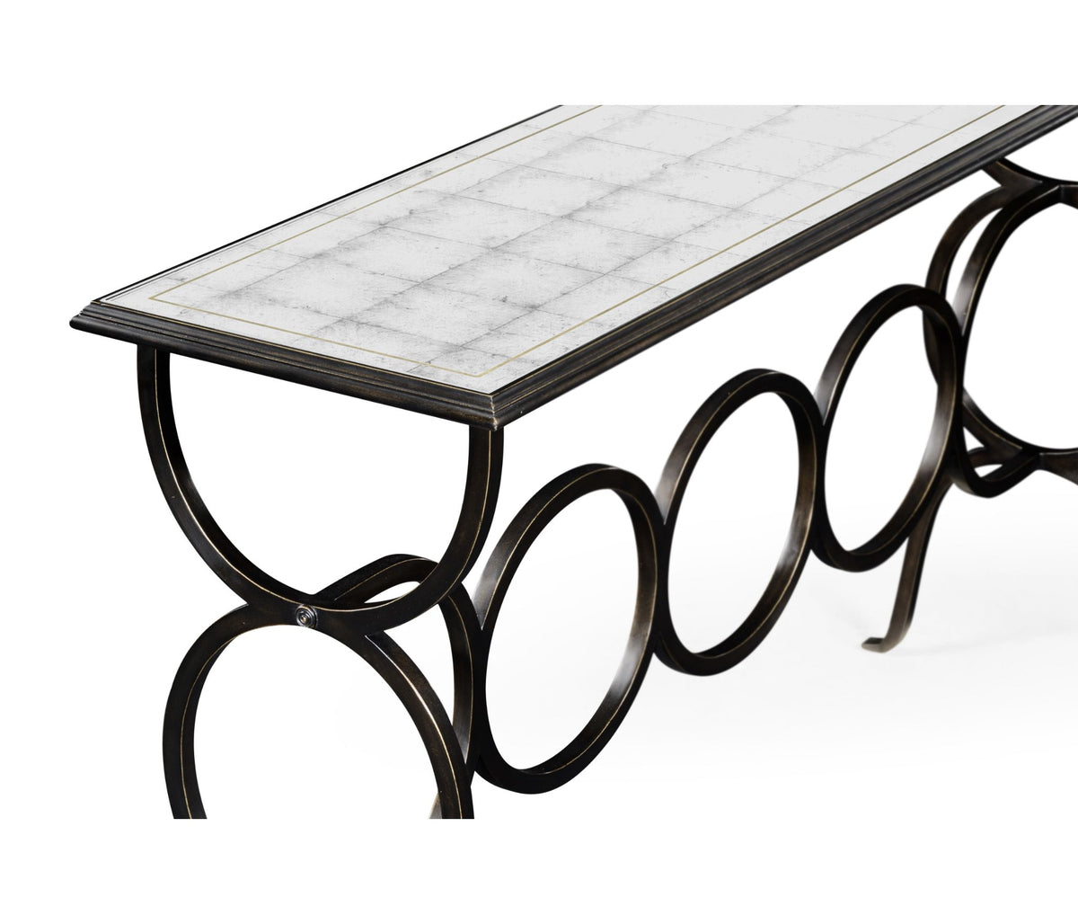 Circles Console Table – Bronze
