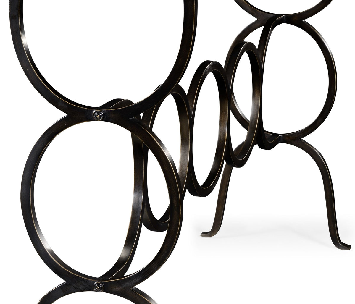 Circles Console Table – Bronze