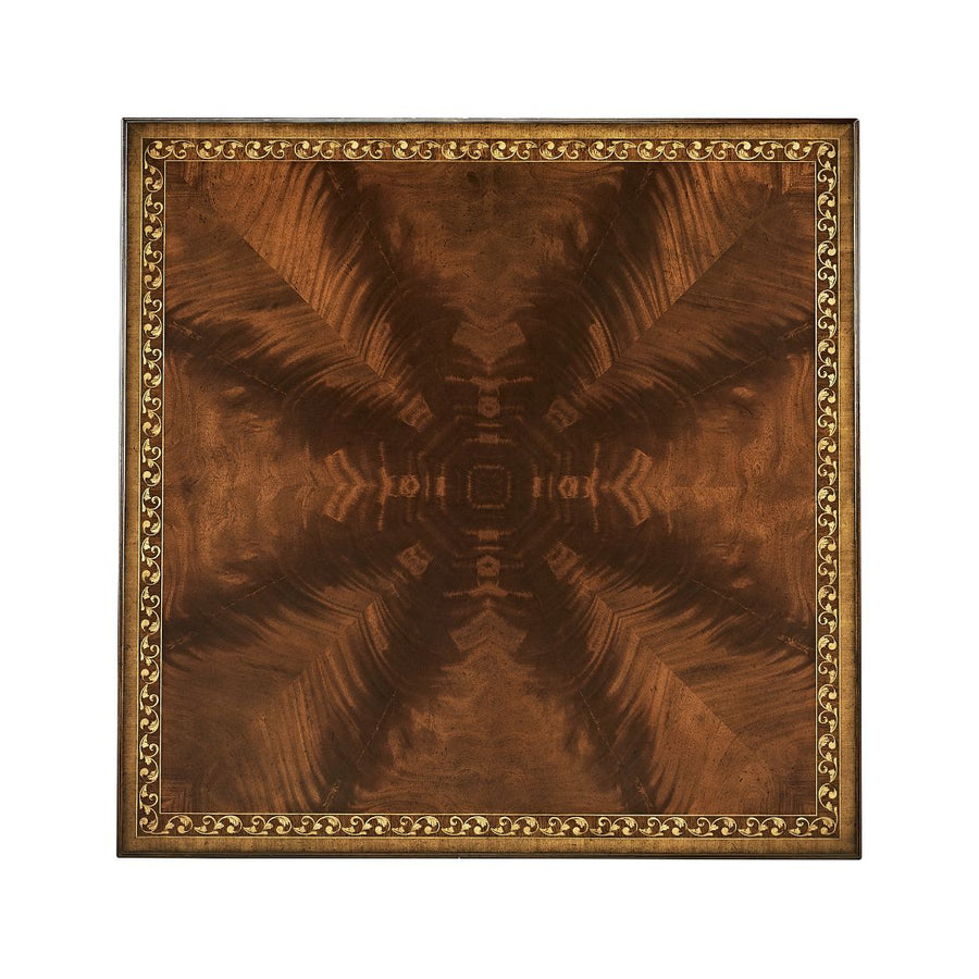 Mahogany William IV Style Gilded Square Coffee Table