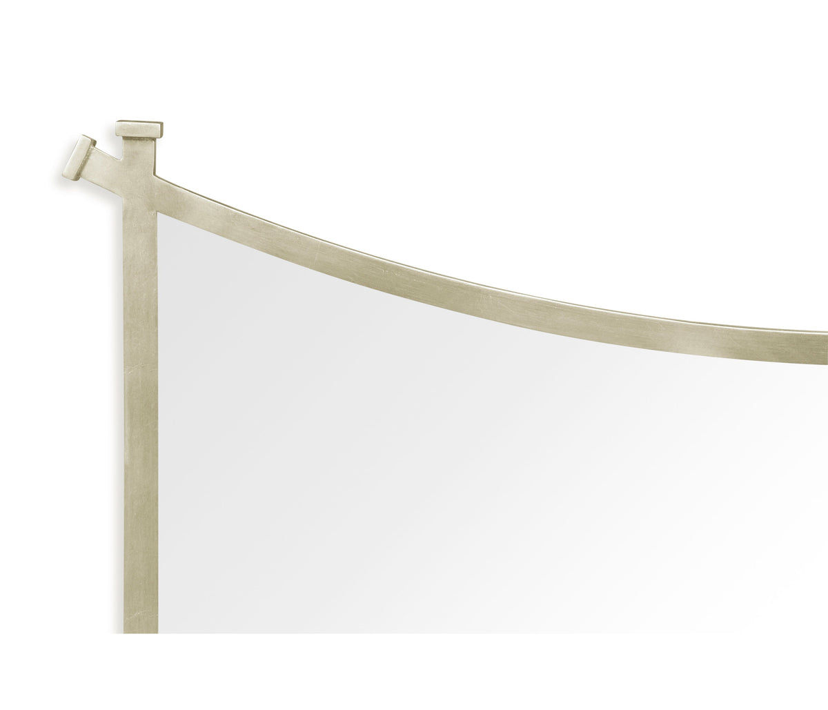 Contemporary Inverted Arch Wall Mirror – Silver