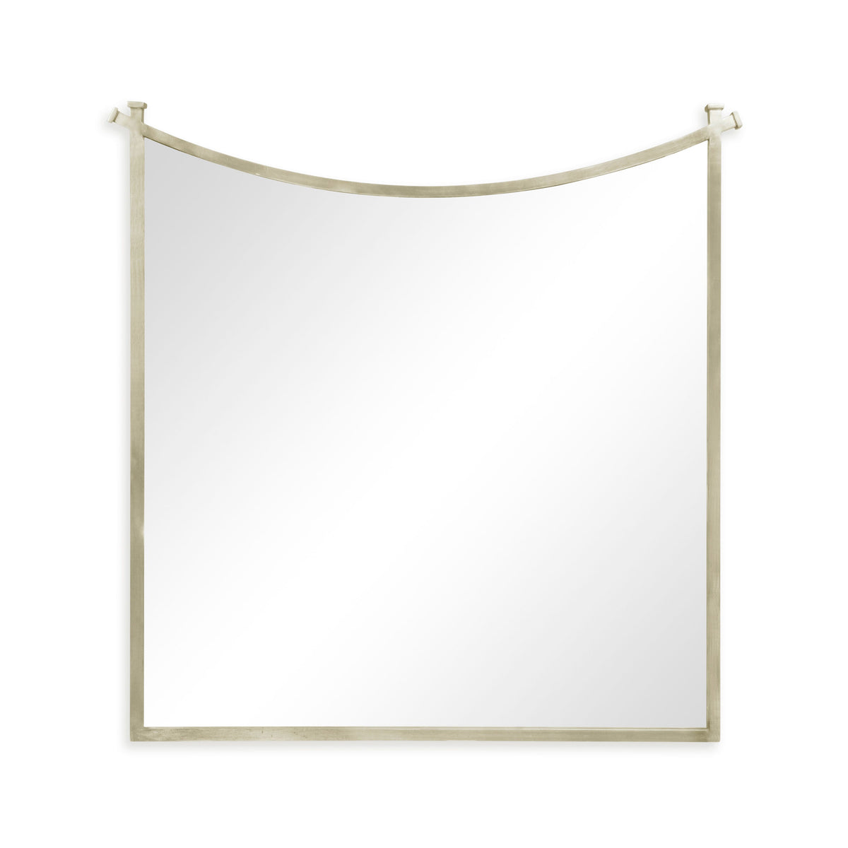 Contemporary Inverted Arch Wall Mirror – Silver