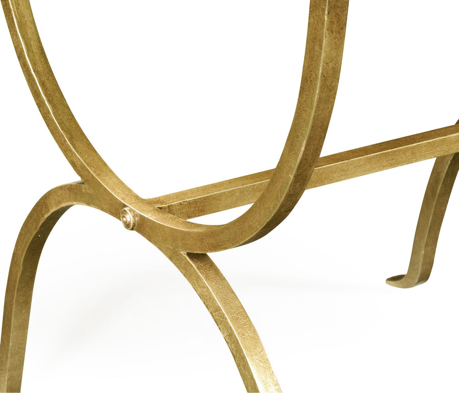 Square Side Table Horseshoe – Gilded