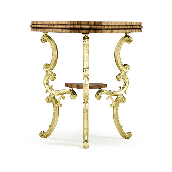 Triangular Side Table – Argentinian Walnut