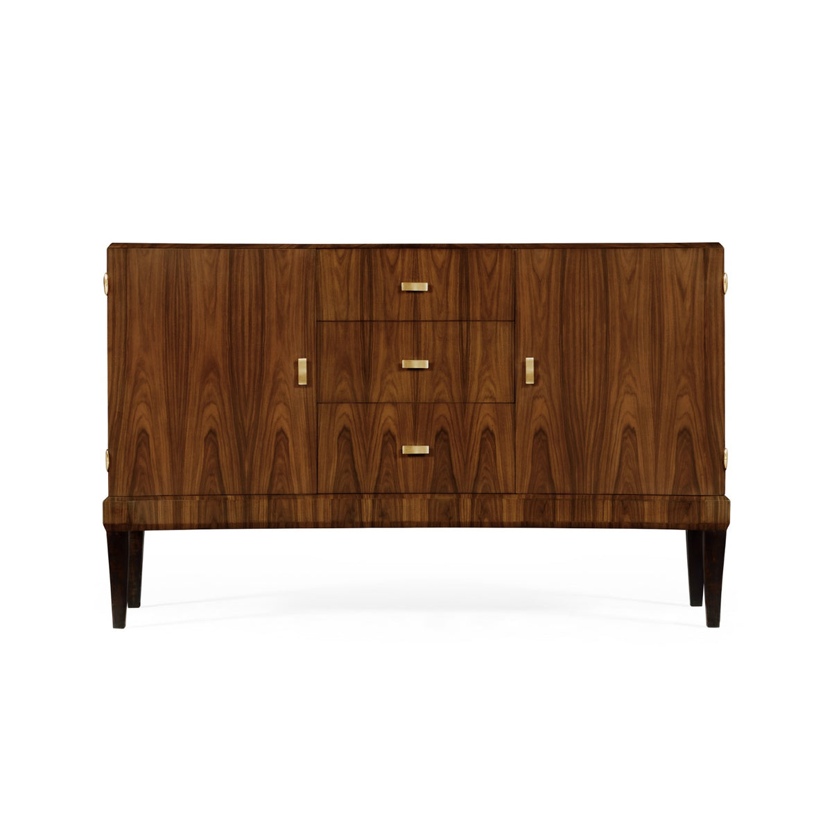 Art Deco High Lustre Curved Sideboard