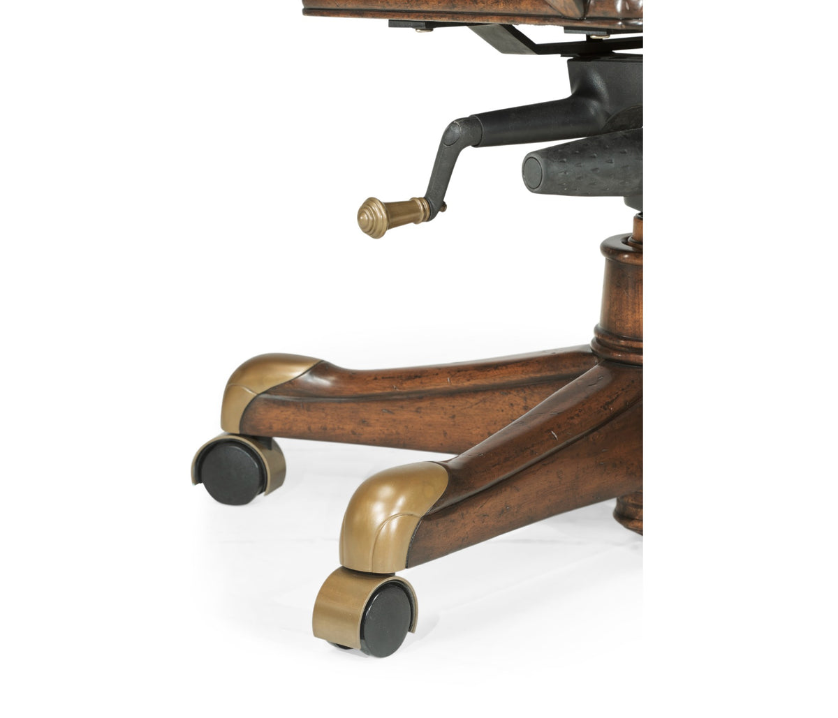 Chesterfield Style High Back Office Chair – Walnut