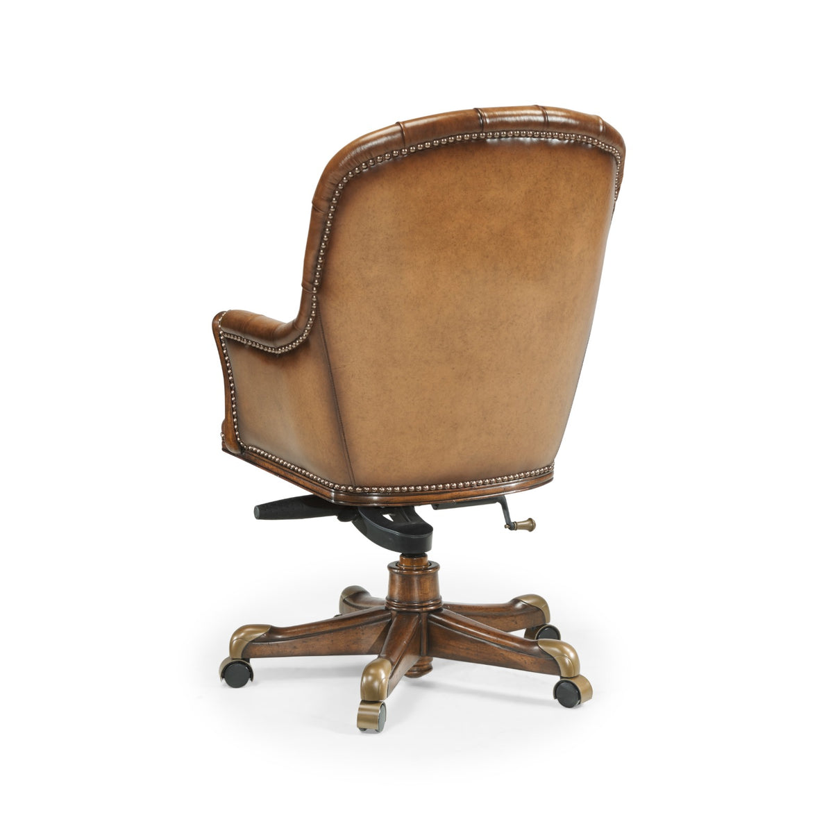 Chesterfield Style High Back Office Chair – Walnut