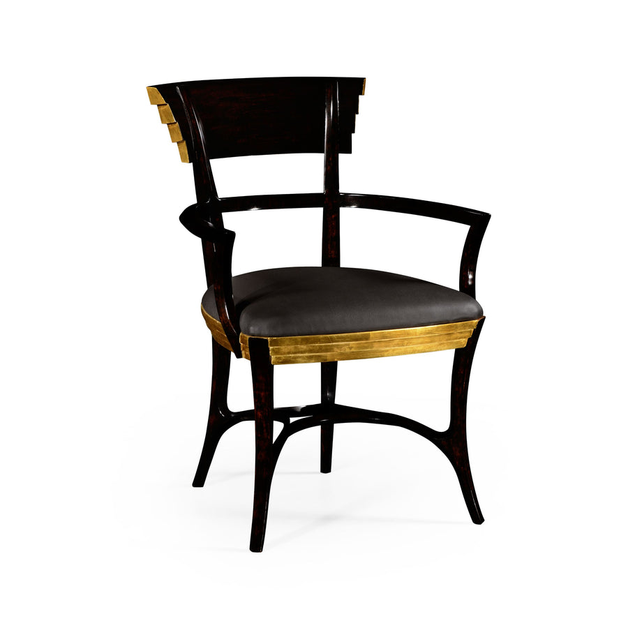 Modernist Dining Armchair – Leather