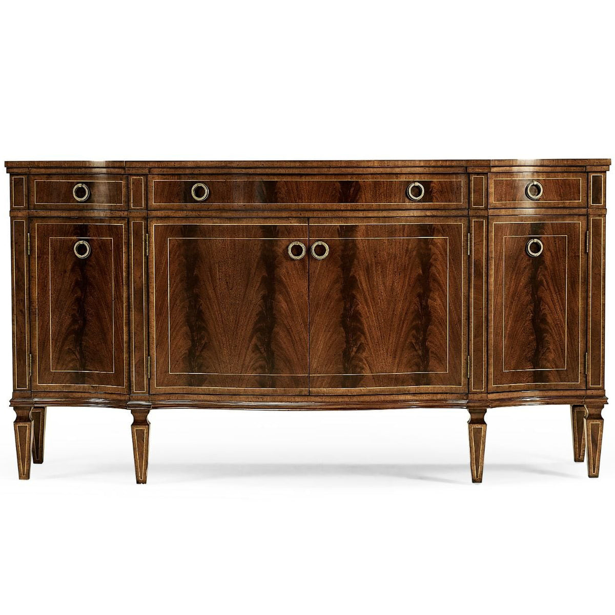 Buckingham Serpentine Mahogany Sideboard