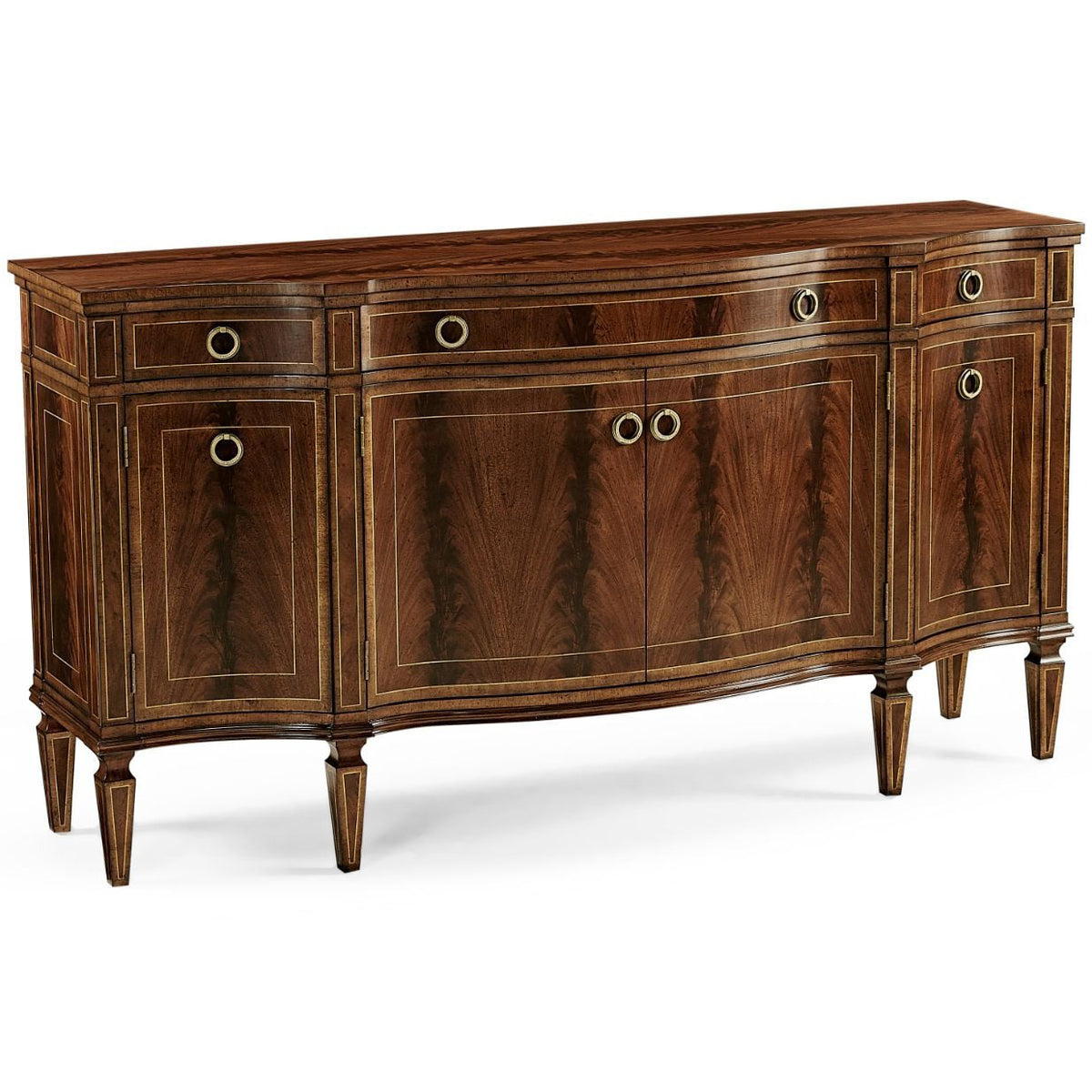 Buckingham Serpentine Mahogany Sideboard