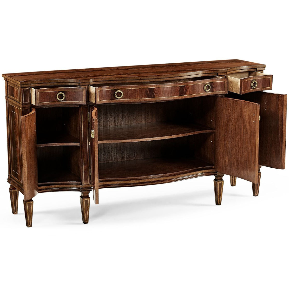 Buckingham Serpentine Mahogany Sideboard