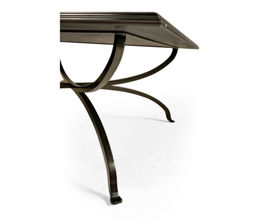 Square Coffee Table Contemporary – Bronze