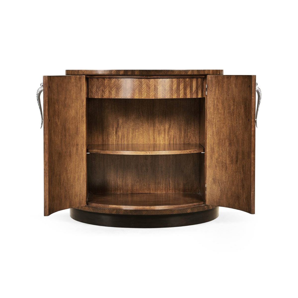 Feather Inlay Cocktail Cabinet