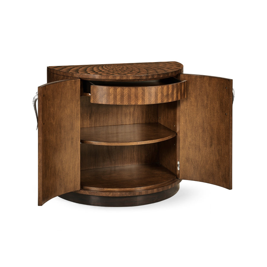 Feather Inlay Cocktail Cabinet