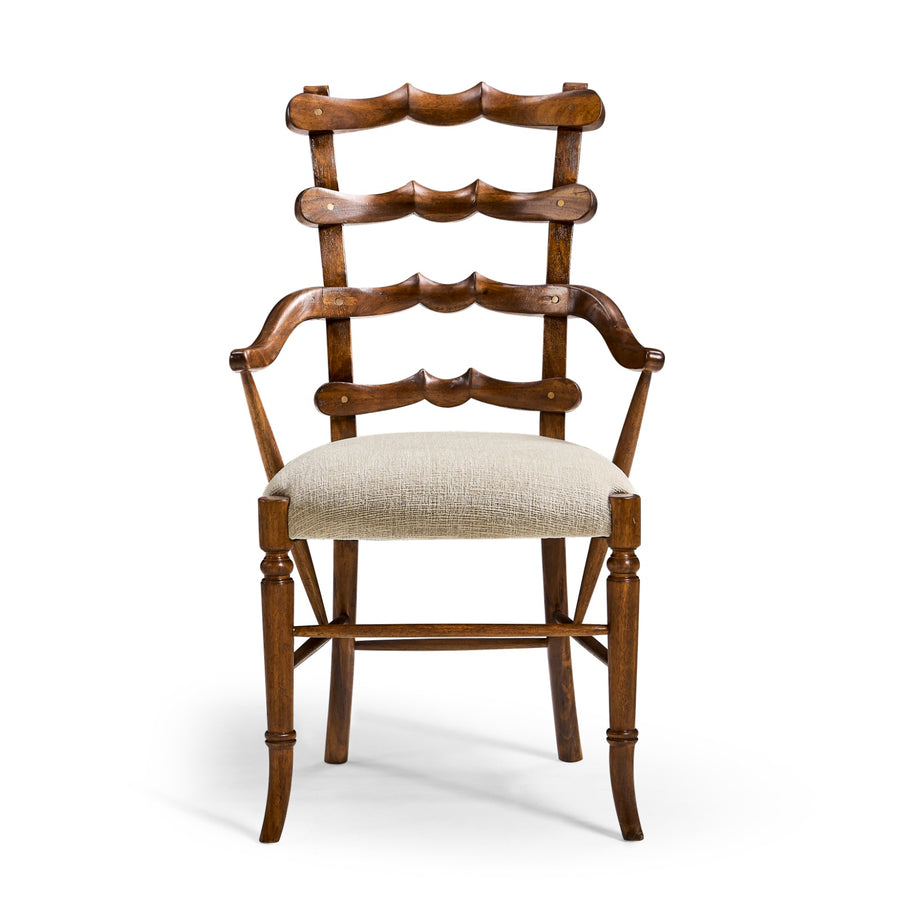 Walnut Yoke Ladderback Arm Chair – Shambala