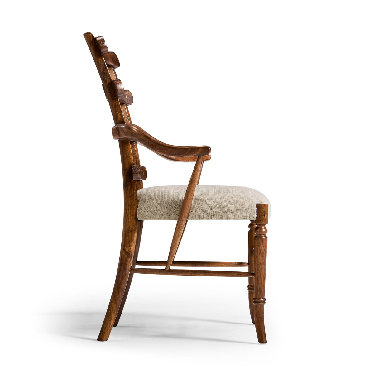 Walnut Yoke Ladderback Arm Chair – Shambala
