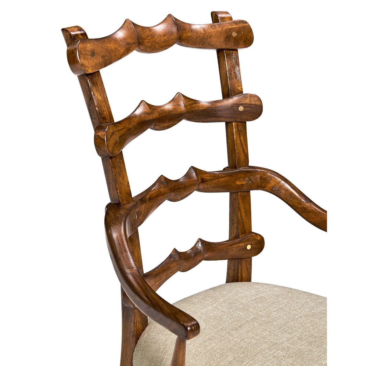 Walnut Yoke Ladderback Arm Chair – Shambala