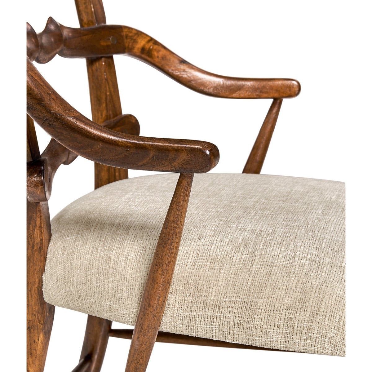 Walnut Yoke Ladderback Arm Chair – Shambala
