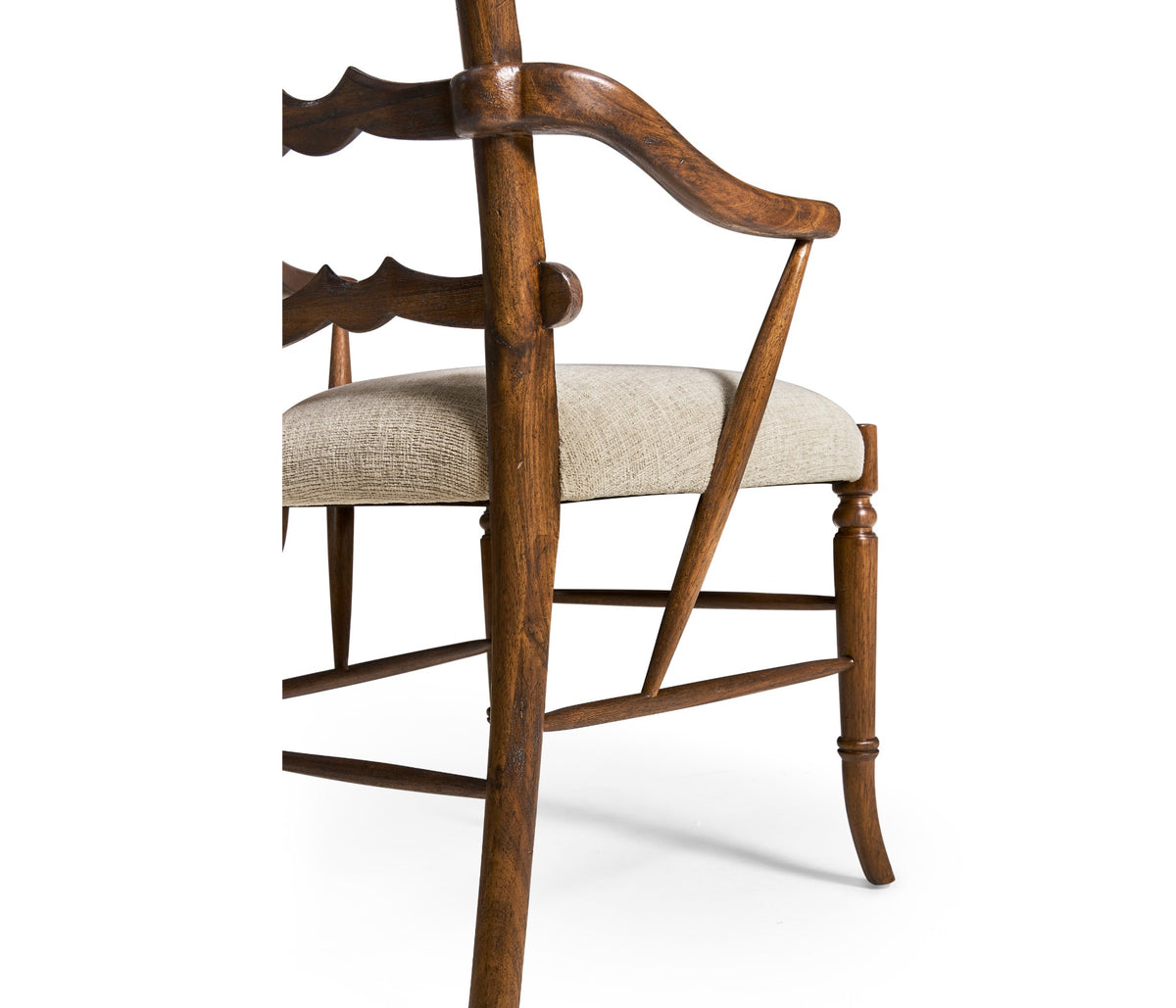 Walnut Yoke Ladderback Arm Chair – Shambala