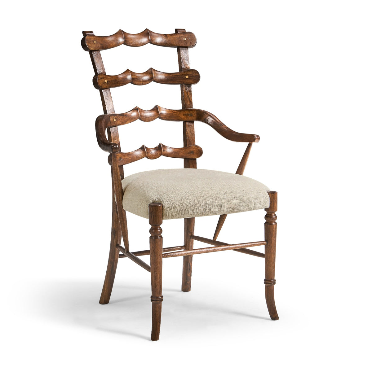 Walnut Yoke Ladderback Arm Chair – Shambala