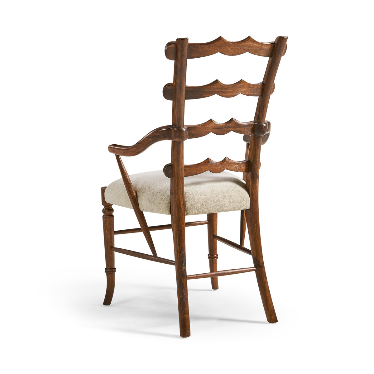 Walnut Yoke Ladderback Arm Chair – Shambala