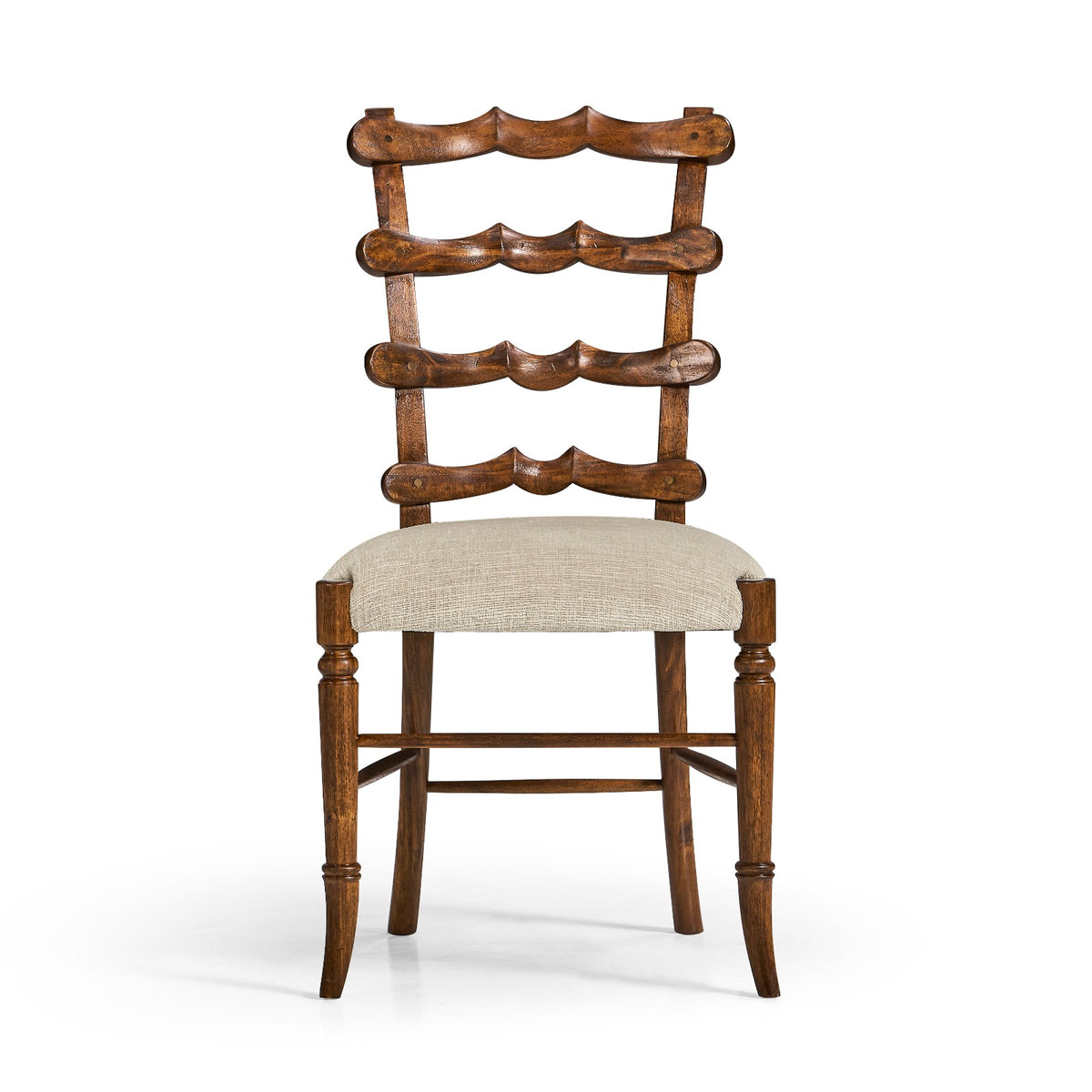 Walnut Yoke Ladderback Dining Chair