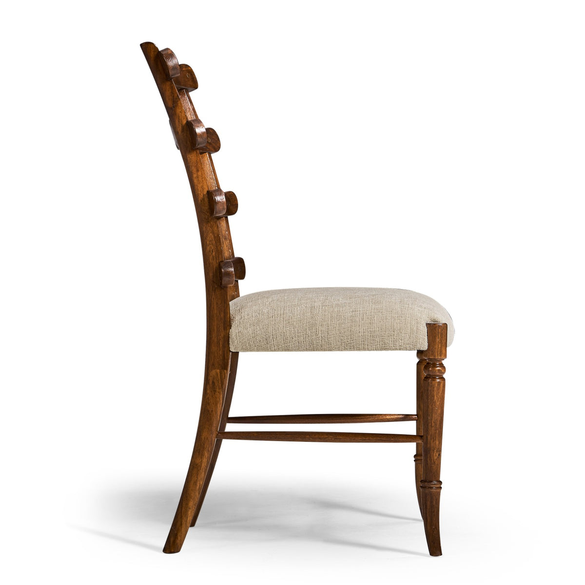 Walnut Yoke Ladderback Dining Chair