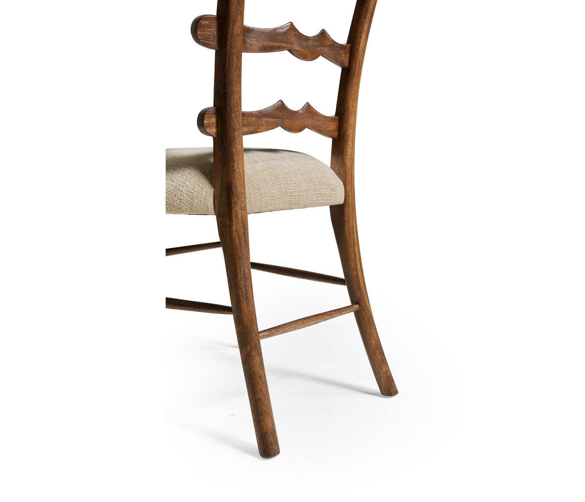Walnut Yoke Ladderback Dining Chair