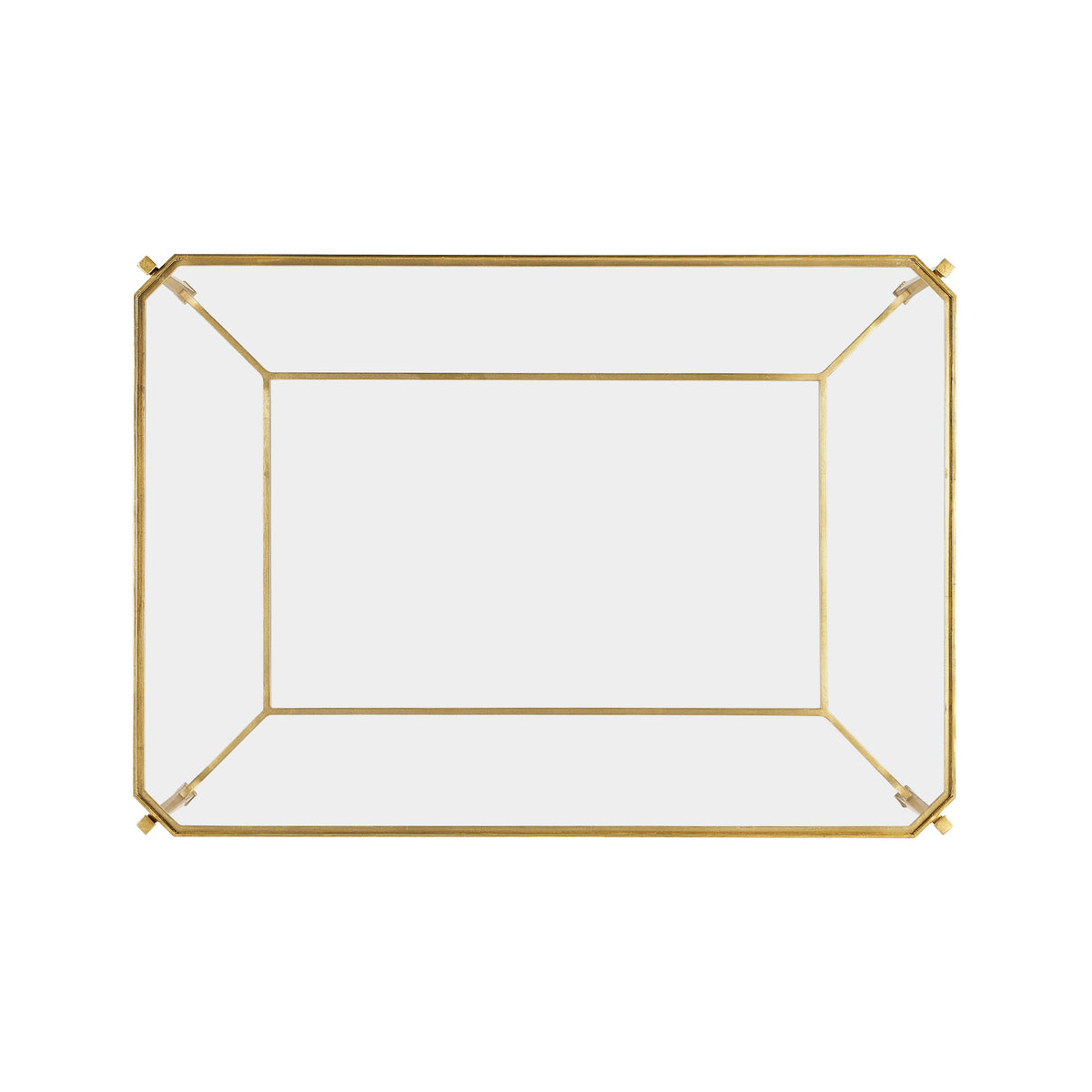 Contemporary Glass Top Coffee Table – Gilded